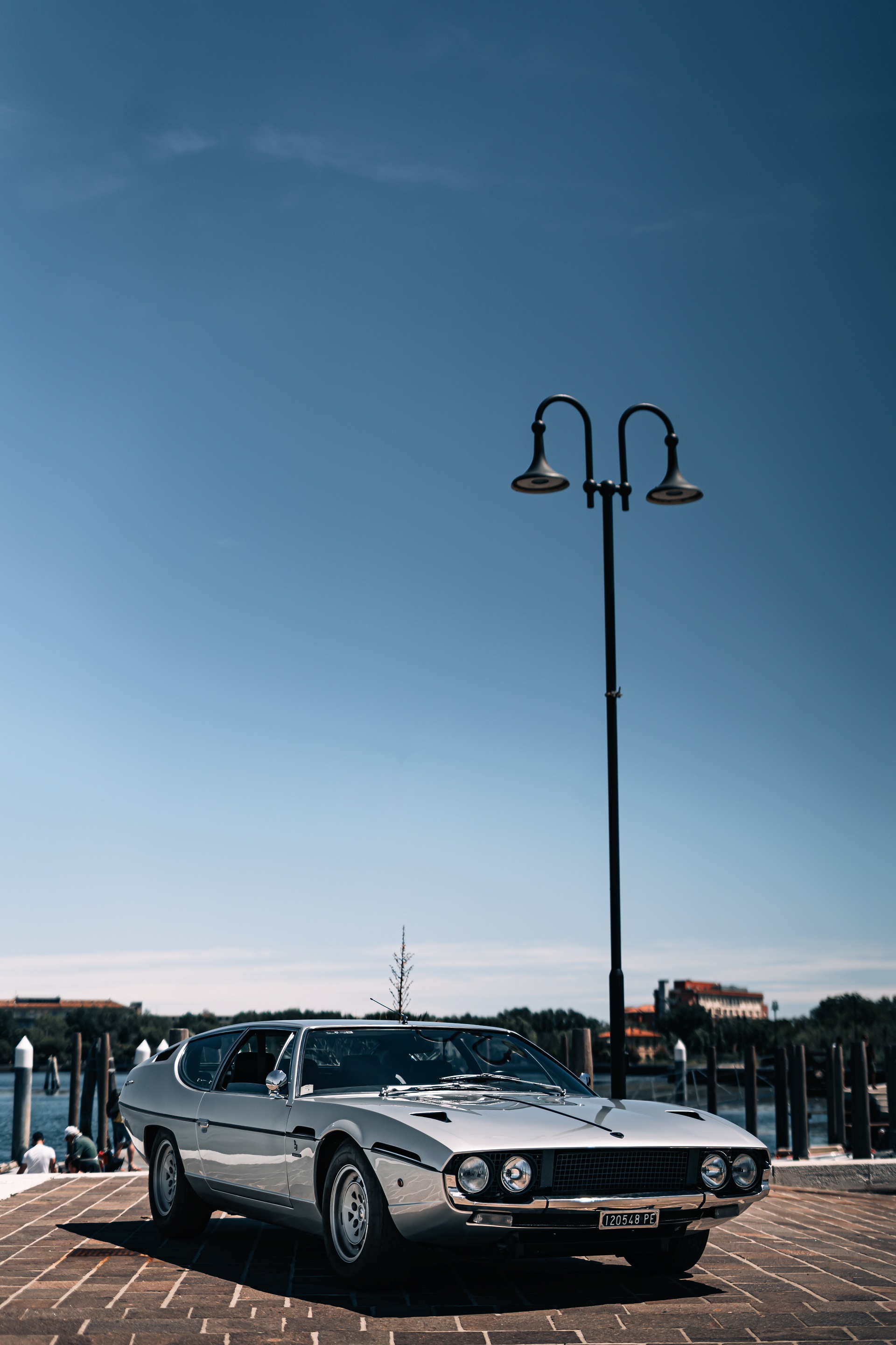 Download 1968 Lamborghini Espada 400 GT - Front Three-Quarter HD Phone Wallpaper 1920x2880 #1