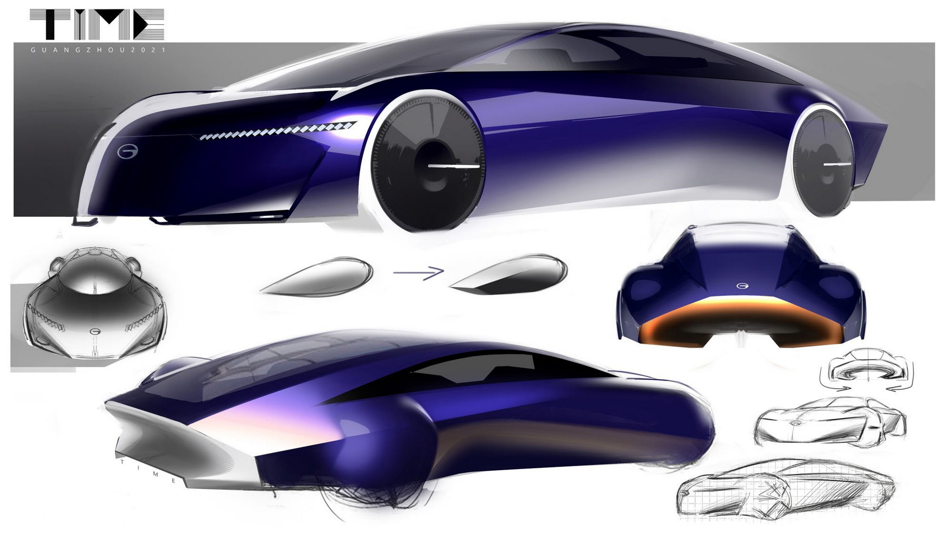 Download 2021 GAC TIME Concept - Design Sketch HD Wallpaper 1920x1079 #28