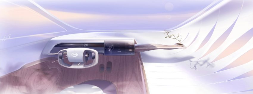 2021 GAC TIME Concept - Design Sketch Wallpaper 850x317 #32