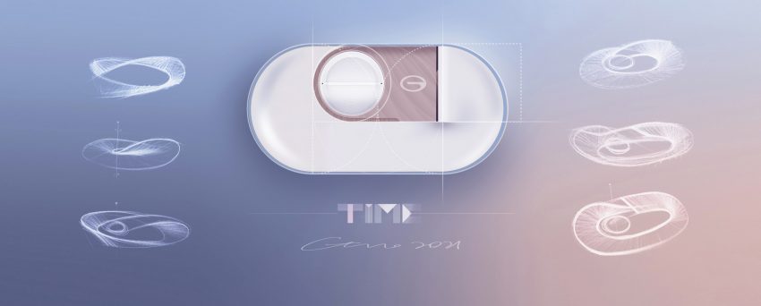 2021 GAC TIME Concept - Design Sketch Wallpaper 850x342 #34
