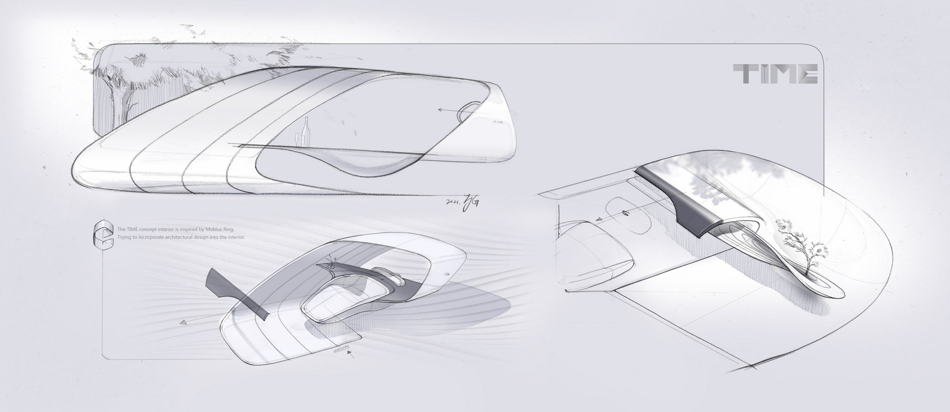 Download 2021 GAC TIME Concept - Design Sketch HD Wallpaper 1920x833 #36