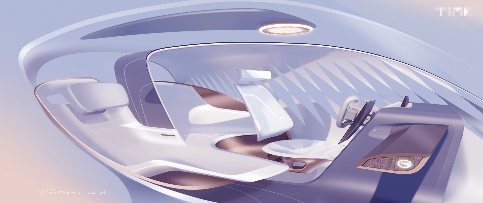 Download 2021 GAC TIME Concept - Design Sketch HD Wallpaper 1920x810 #41