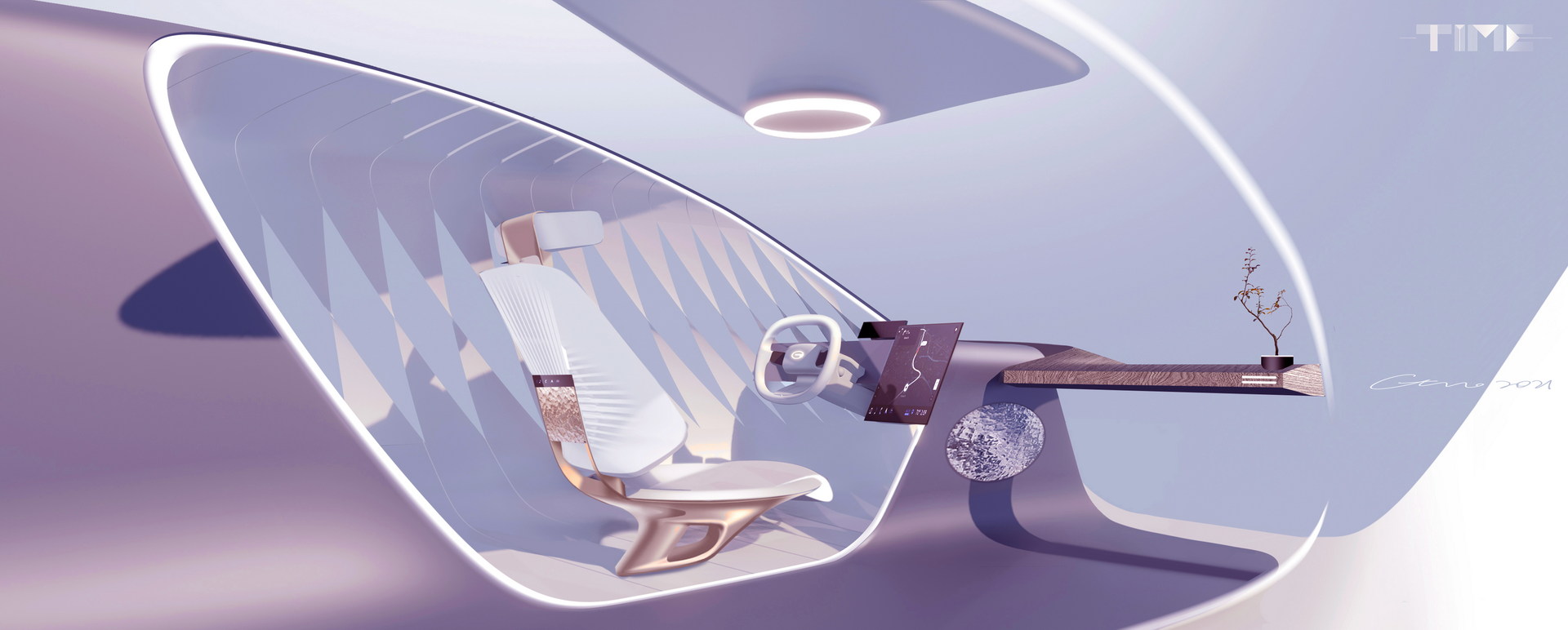 Download 2021 GAC TIME Concept - Design Sketch HD Wallpaper 1920x772 #42