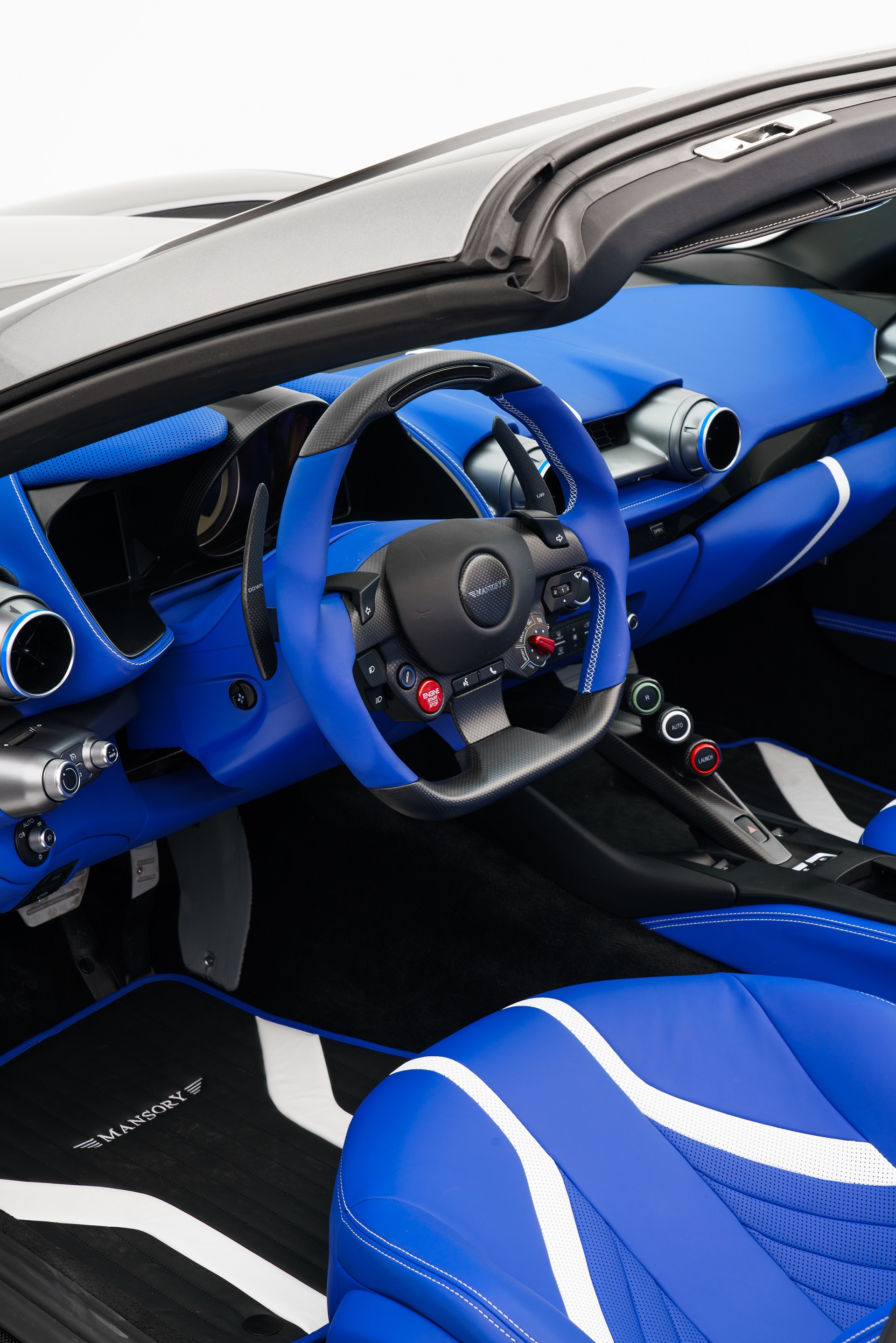 Download 2021 Mansory Stallone GTS based on Ferrari 812 GTS - Interior HD Phone Wallpaper 1920x2877 #23