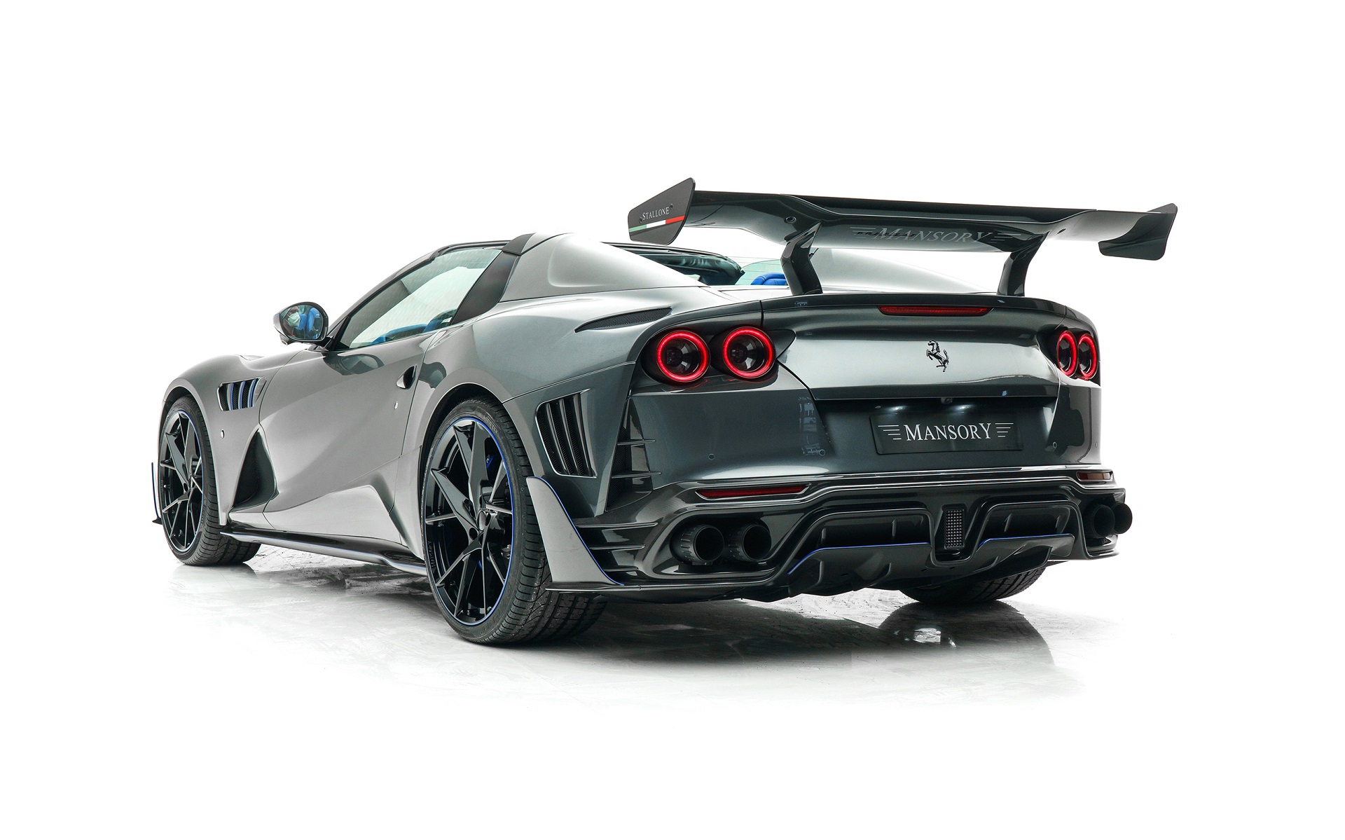 Download 2021 Mansory Stallone GTS based on Ferrari 812 GTS - Rear Three-Quarter HD Wallpaper 1920x1199 #5
