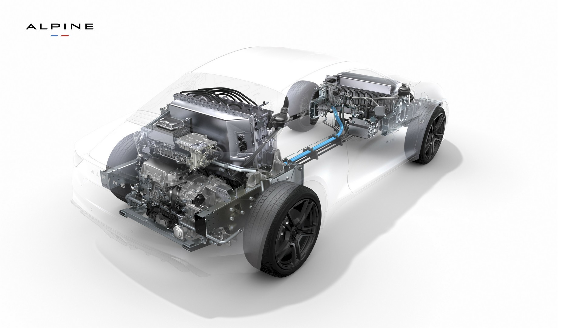 Download 2022 Alpine A110 E-ternite Concept - Drivetrain and Battery Modules HD Wallpaper 1920x1080 #19