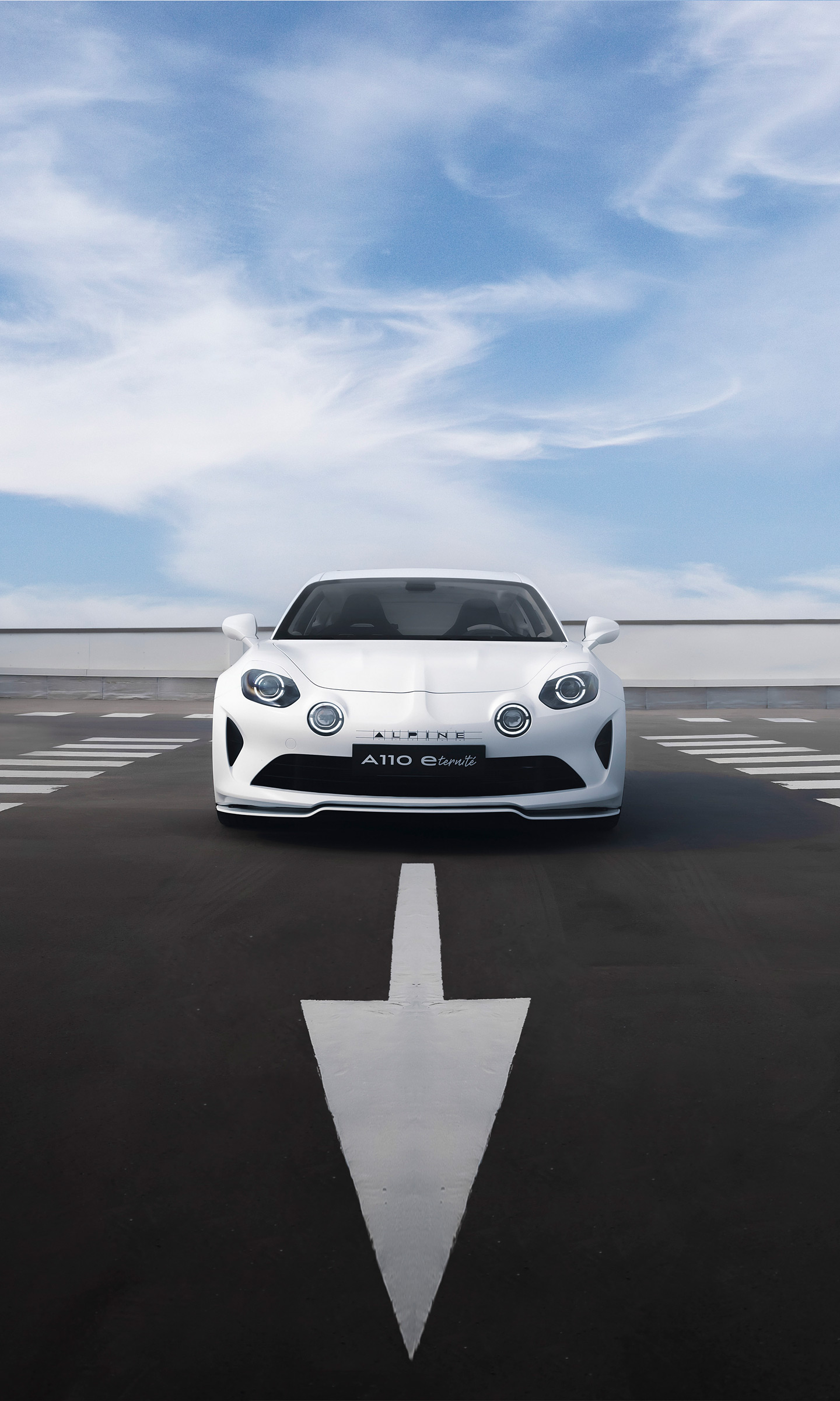 Download 2022 Alpine A110 E-ternite Concept - Front HD Phone Wallpaper 1440x2400 #5
