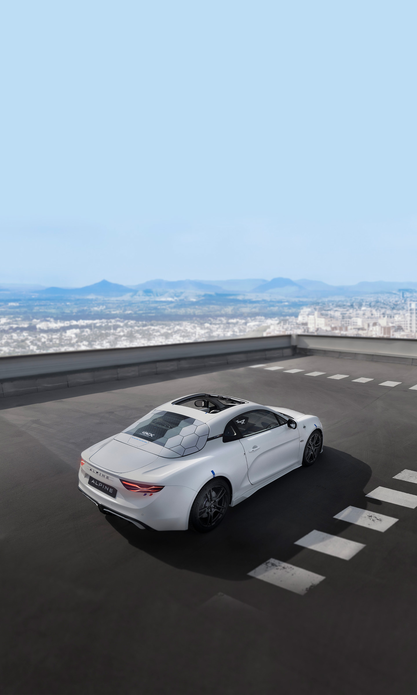 Download 2022 Alpine A110 E-ternite Concept - Rear Three-Quarter HD Phone Wallpaper 1440x2400 #7