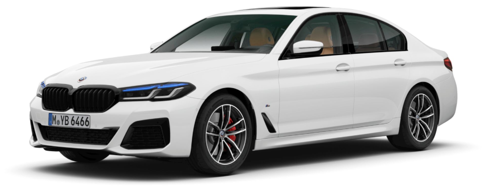 Download 2022 BMW 530i M Sport 50 Jahre M Edition - Front Three-Quarter HD Wallpaper 1920x760 #7