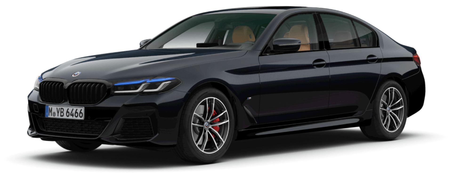 Download 2022 BMW 530i M Sport 50 Jahre M Edition - Front Three-Quarter HD Wallpaper 1920x760 #8
