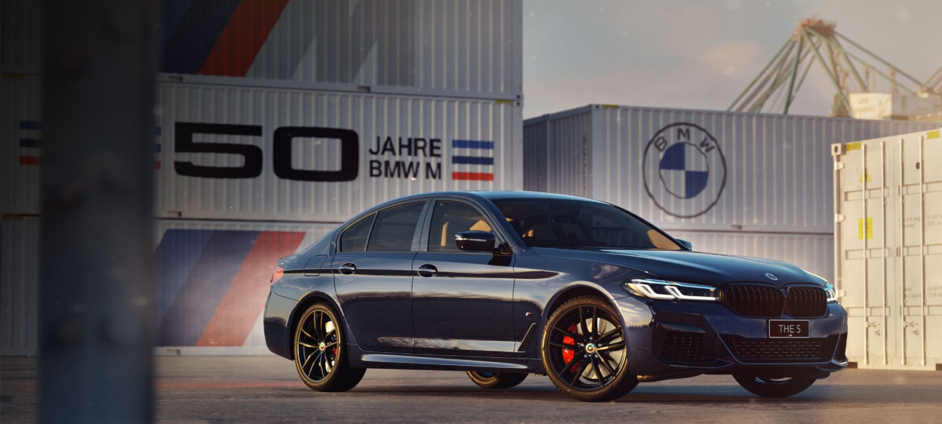 Download 2022 BMW 530i M Sport 50 Jahre M Edition - Front Three-Quarter HD Wallpaper 1920x864 #3