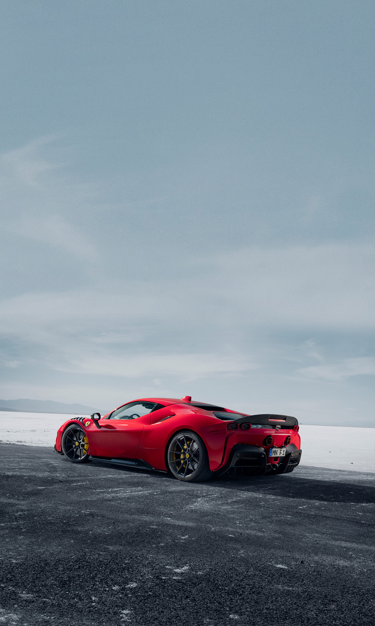 Download 2022 Ferrari SF90 Stradale by Novitec - Rear Three-Quarter HD Phone Wallpaper 1440x2400 #10