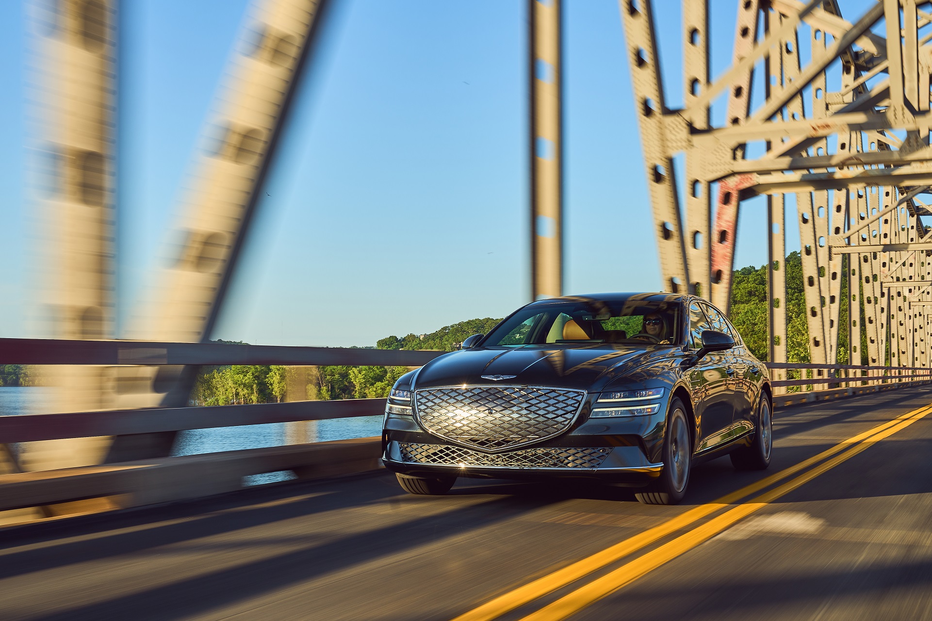 Download 2022 Genesis Electrified G80 - Front HD Wallpaper 1921x1280 #27