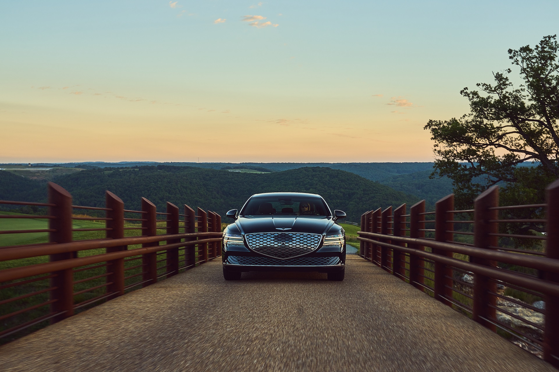 Download 2022 Genesis Electrified G80 - Front HD Wallpaper 1921x1280 #21