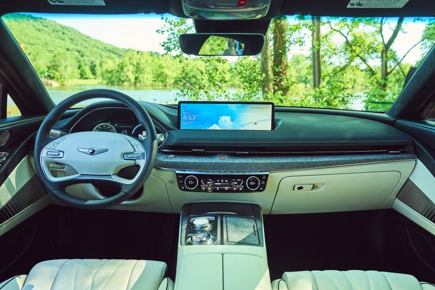 2022 Genesis Electrified G80 - Interior, Cockpit Wallpaper 850x566 #55