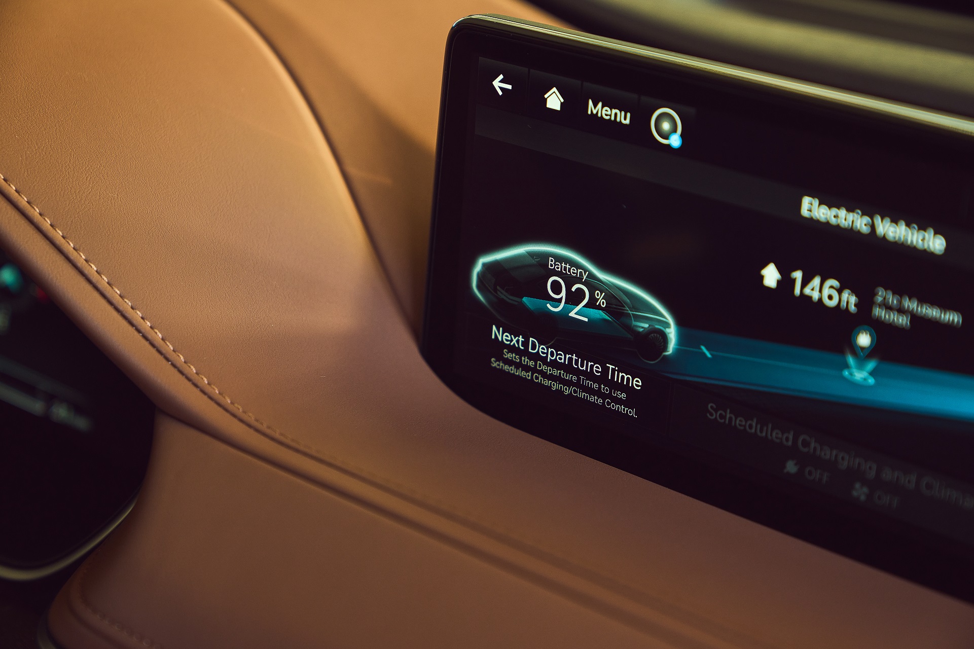 Download 2022 Genesis Electrified G80 - Interior, Detail HD Wallpaper 1921x1280 #58