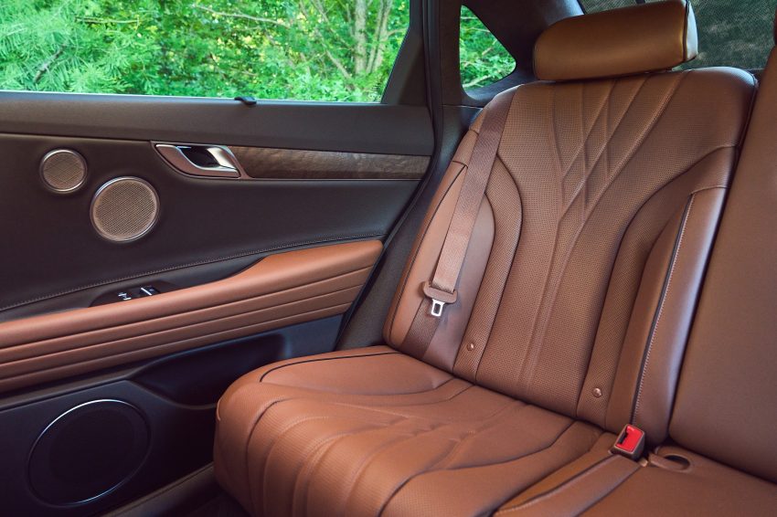 2022 Genesis Electrified G80 - Interior, Rear Seats Wallpaper 850x566 #63