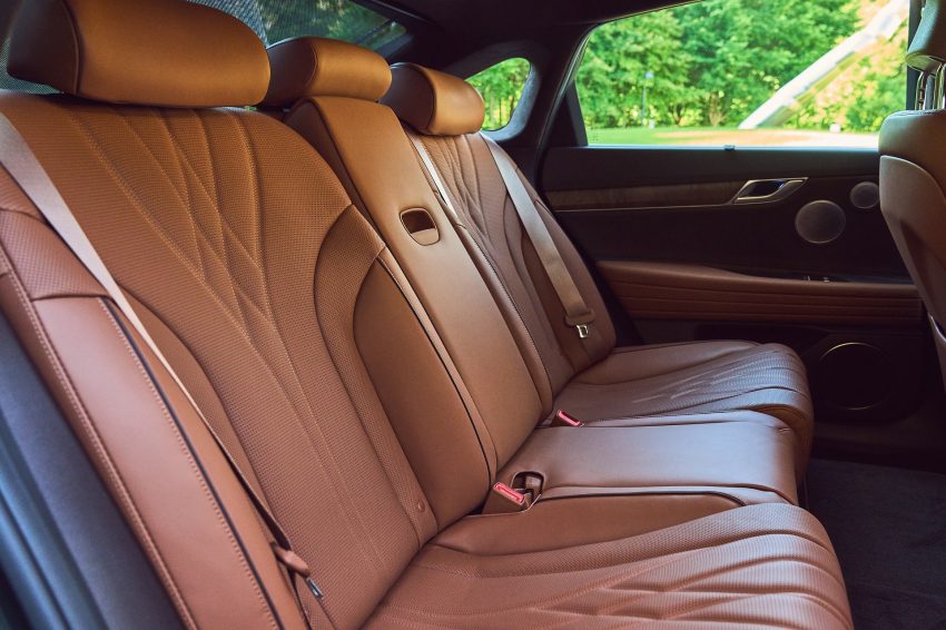 2022 Genesis Electrified G80 - Interior, Rear Seats Wallpaper 850x566 #62