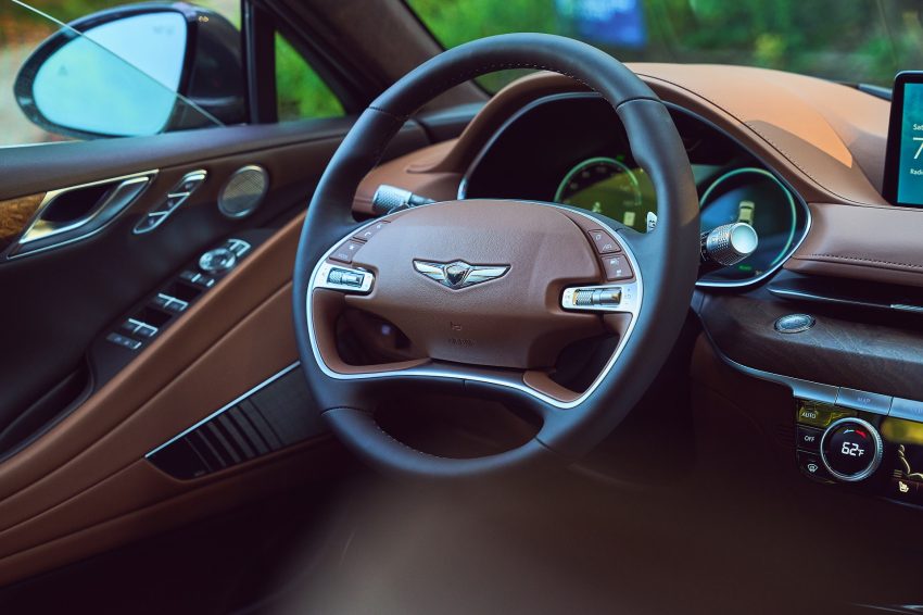 2022 Genesis Electrified G80 - Interior, Steering Wheel Wallpaper 850x566 #57