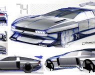 2022 Hyundai N Vision 74 Concept - Design Sketch Wallpaper 190x150