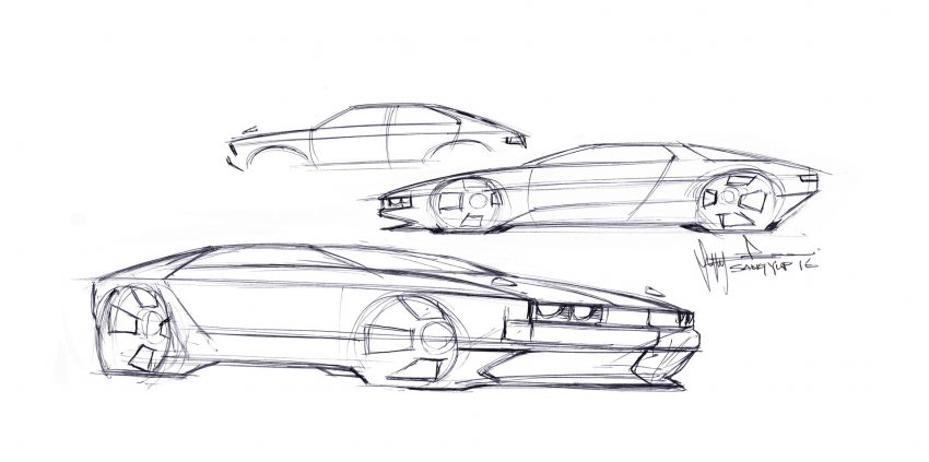 2022 Hyundai N Vision 74 Concept - Design Sketch Wallpaper 850x423 #33