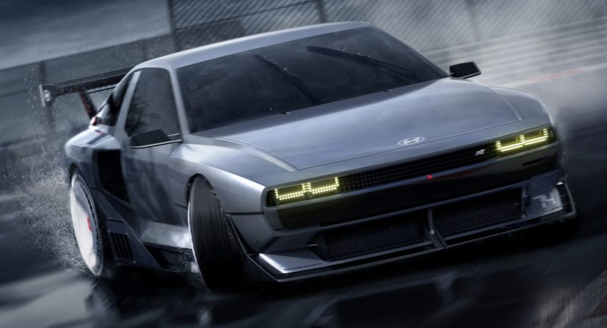 2022 Hyundai N Vision 74 Concept - Front Three-Quarter Wallpaper 850x460 #2