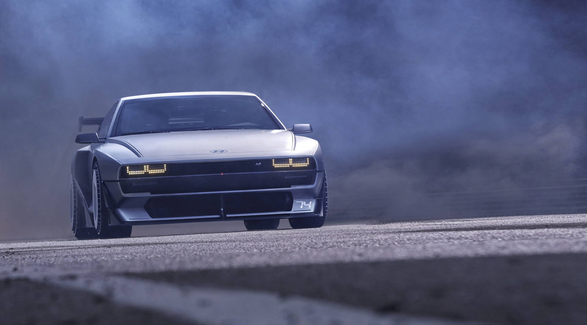 Download 2022 Hyundai N Vision 74 Concept - Front HD Wallpaper 1920x1064 #1