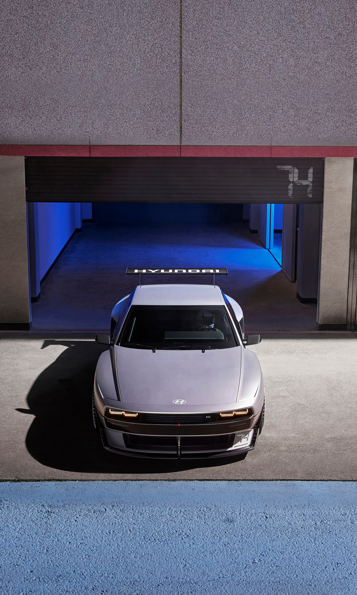 Download 2022 Hyundai N Vision 74 Concept - Front HD Phone Wallpaper 1440x2400 #14