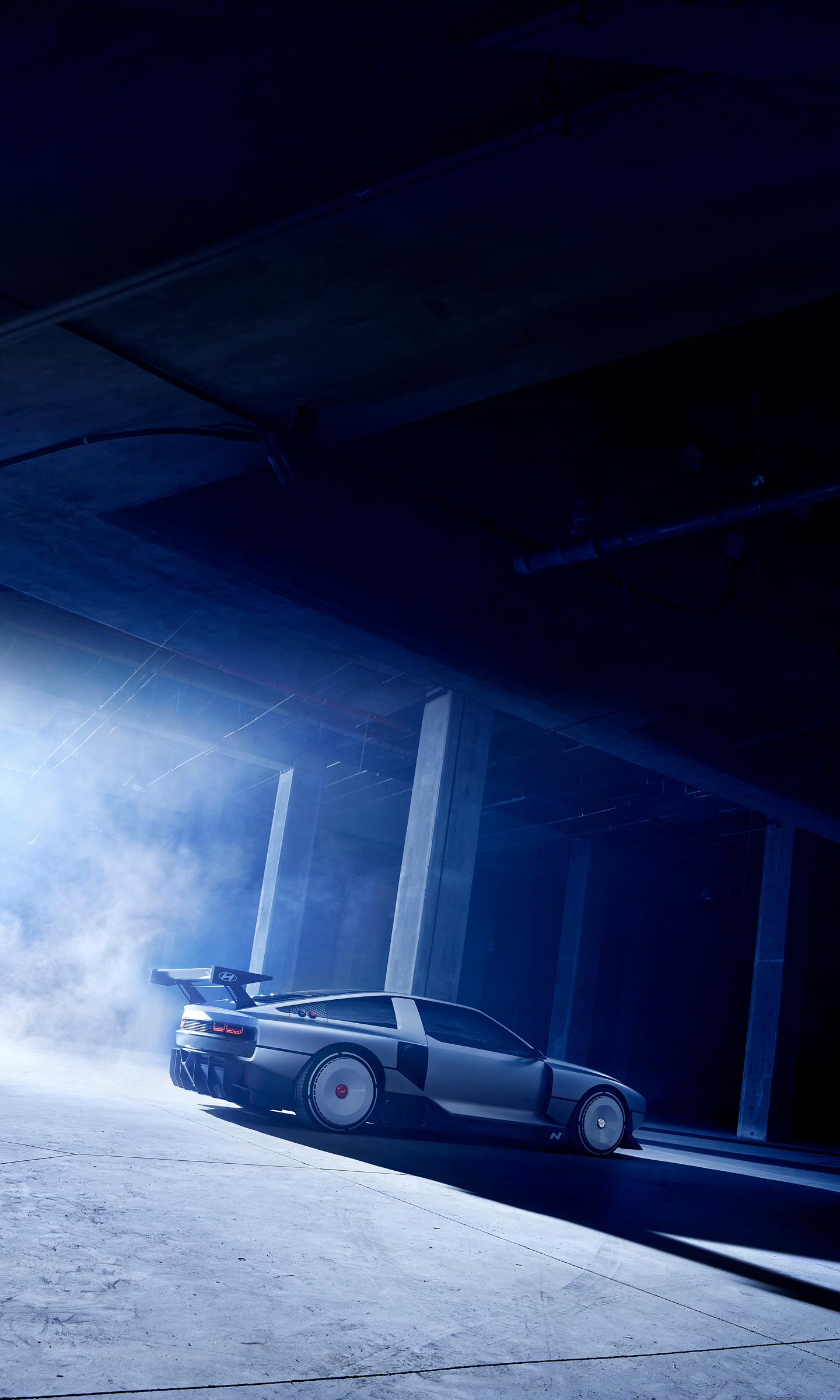 Download 2022 Hyundai N Vision 74 Concept - Rear Three-Quarter HD Phone Wallpaper 1440x2400 #19