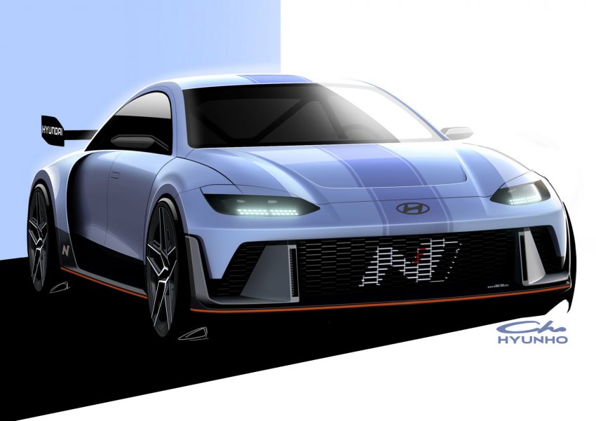 2022 Hyundai RN22e Concept - Design Sketch Wallpaper 850x601 #19