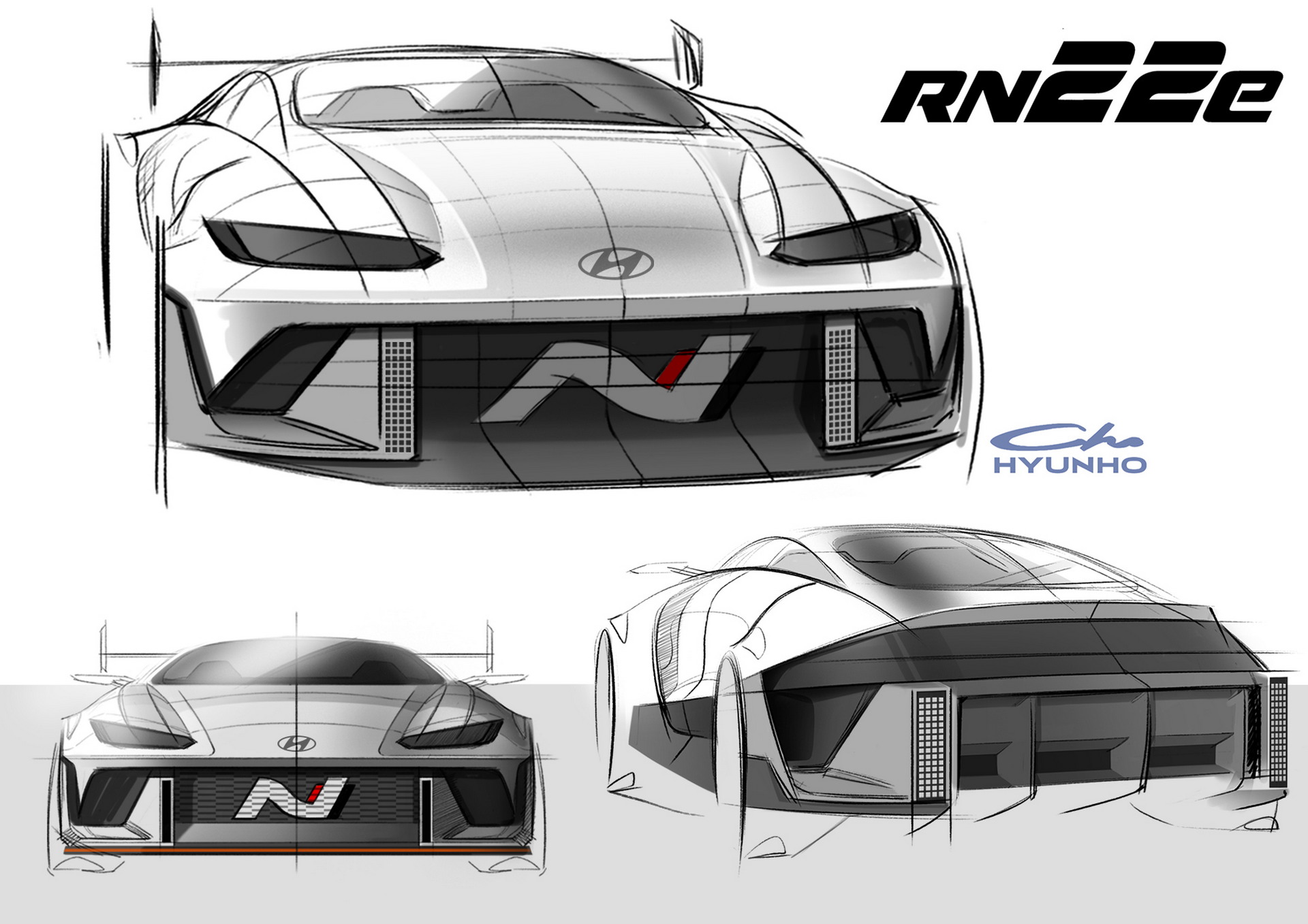 Download 2022 Hyundai RN22e Concept - Design Sketch HD Wallpaper 1920x1357 #23