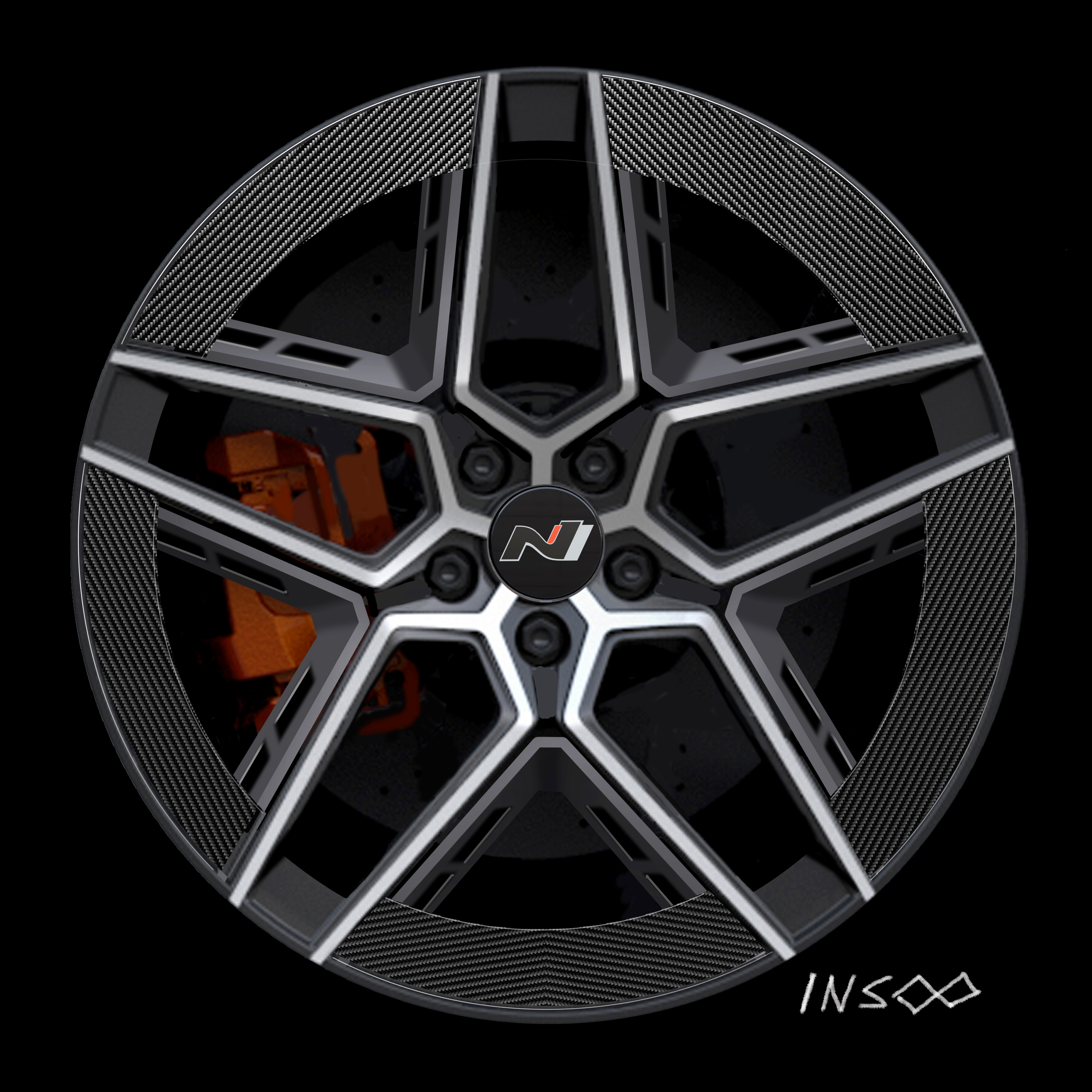 Download 2022 Hyundai RN22e Concept - Design Sketch HD Wallpaper 3839x3839 #22