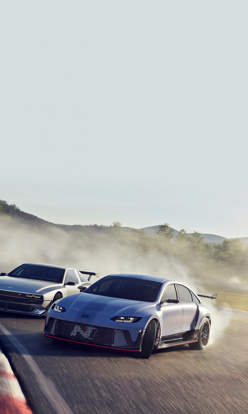 2022 Hyundai RN22e Concept - Front Three-Quarter Phone Wallpaper 850x1417 #3