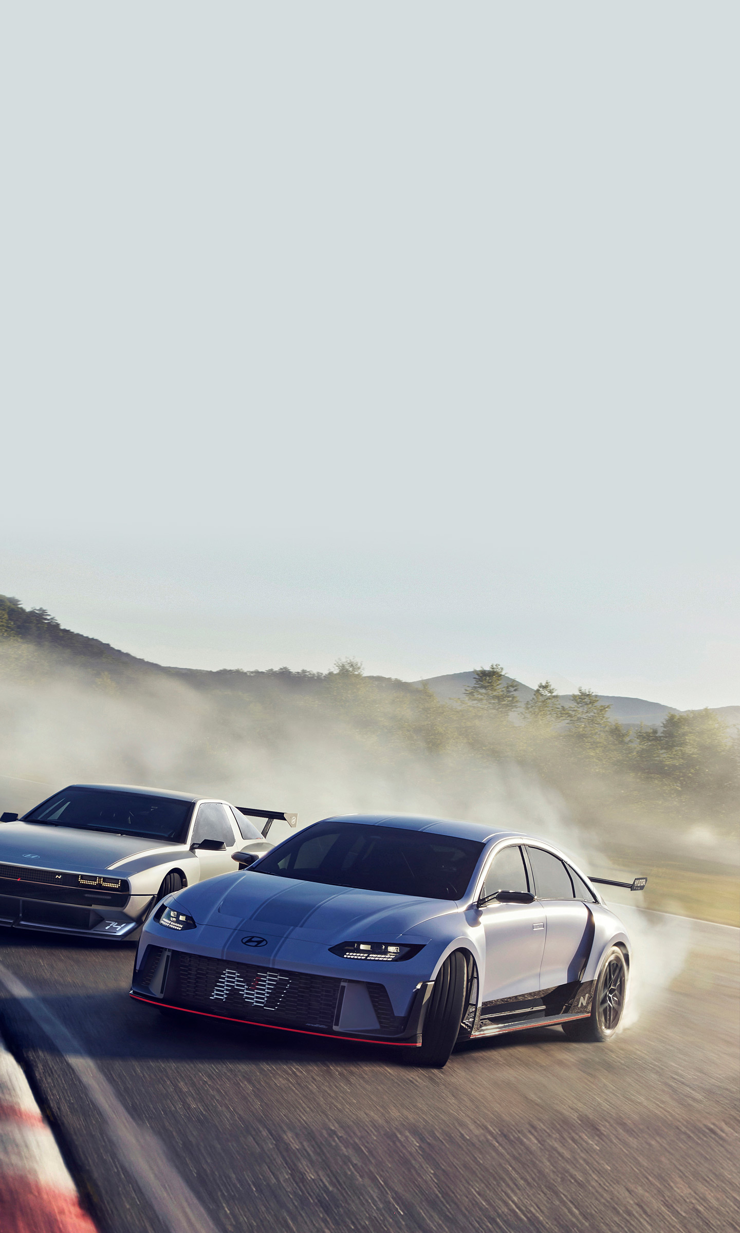 Download 2022 Hyundai RN22e Concept - Front Three-Quarter HD Phone Wallpaper 1440x2400 #3