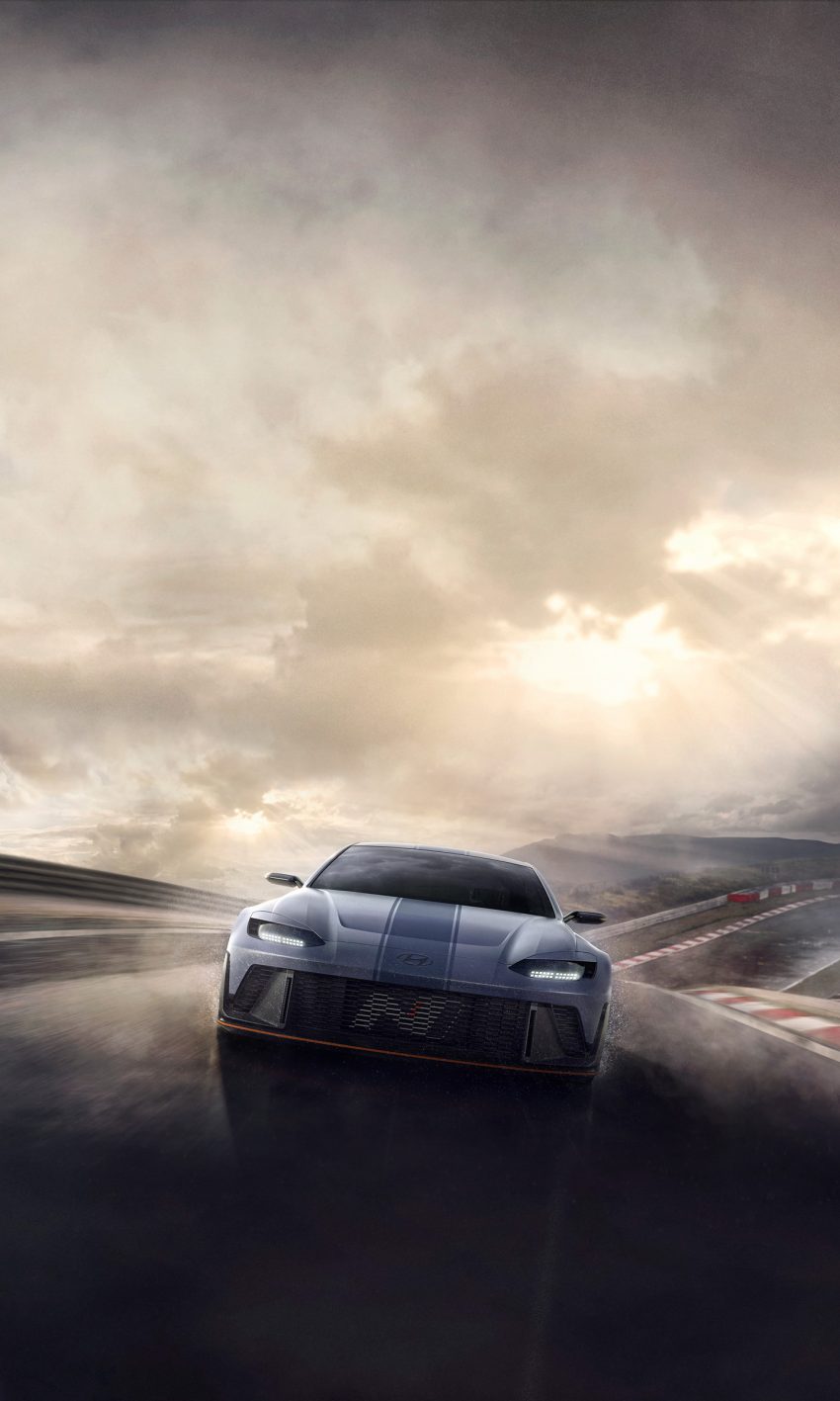 2022 Hyundai RN22e Concept - Front Phone Wallpaper 850x1417 #5