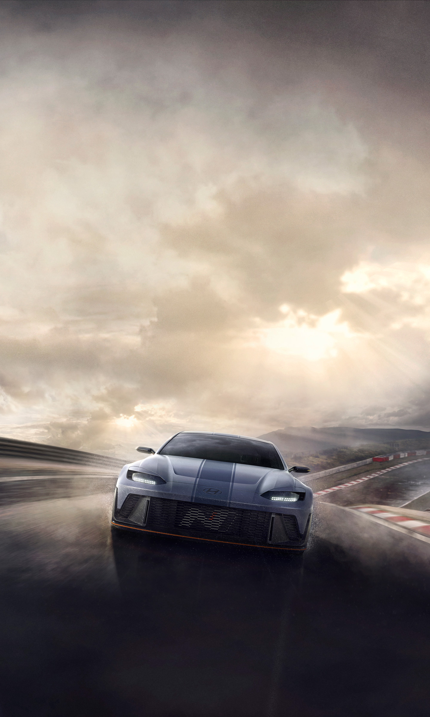 Download 2022 Hyundai RN22e Concept - Front HD Phone Wallpaper 1440x2400 #5