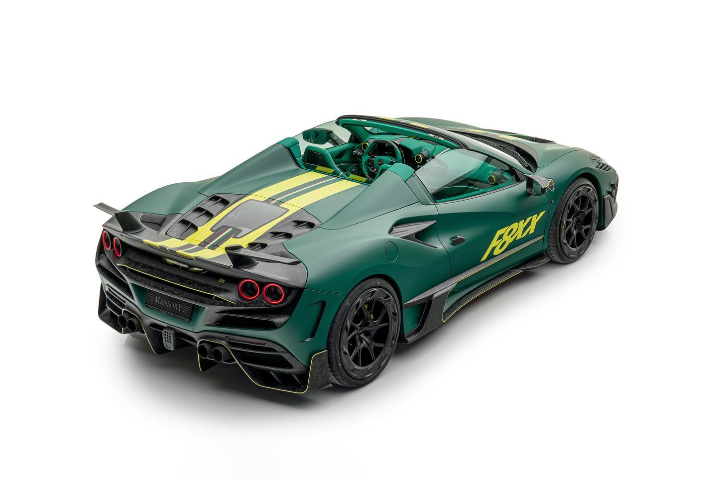 Download 2022 MANSORY F8XX based on Ferrari F8 Tributo - Rear Three-Quarter HD Wallpaper 1440x962 #7