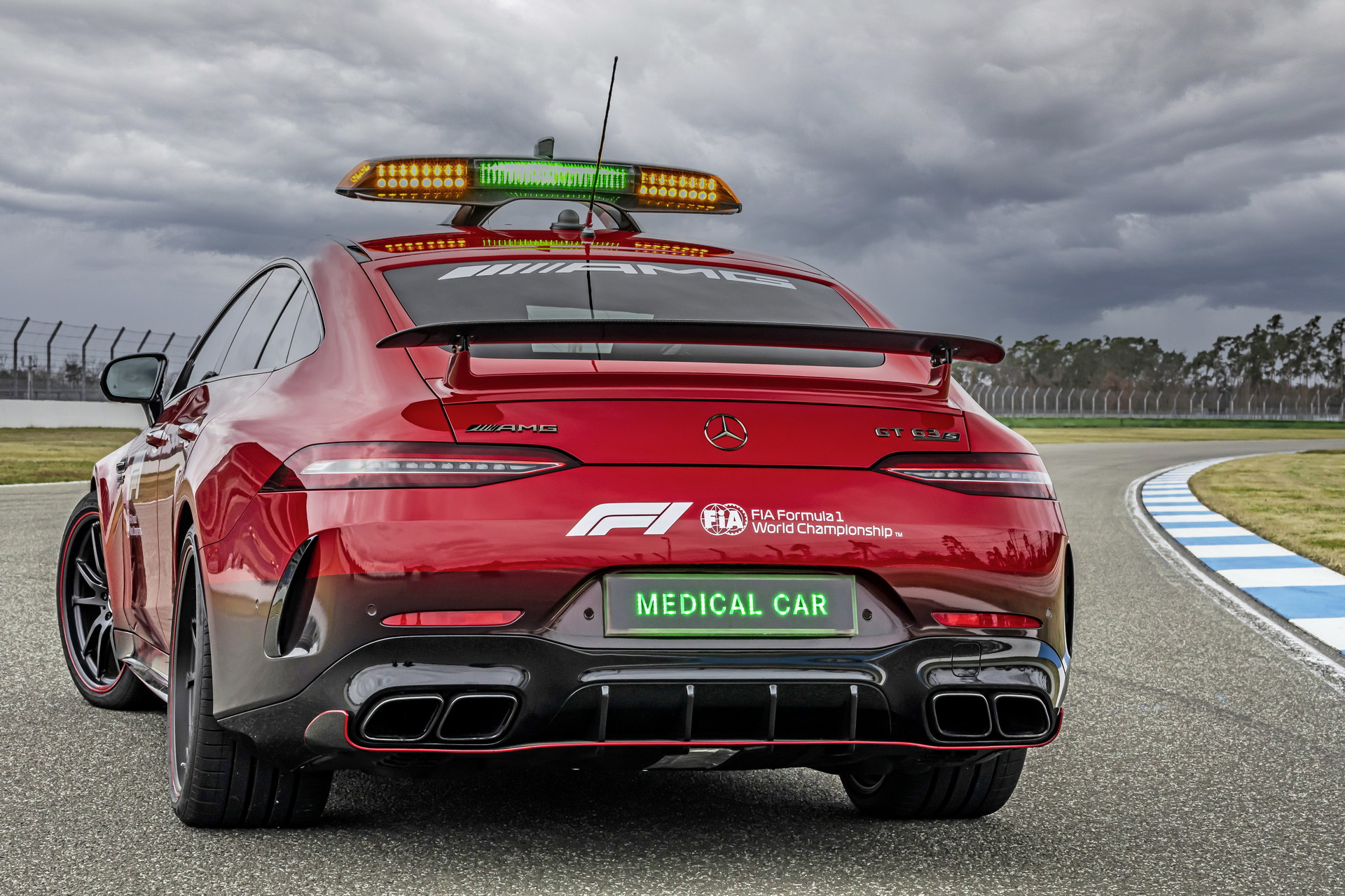 Download 2022 Mercedes-AMG GT 63 S F1 Medical Car - Rear HD Wallpaper 1920x1280 #11