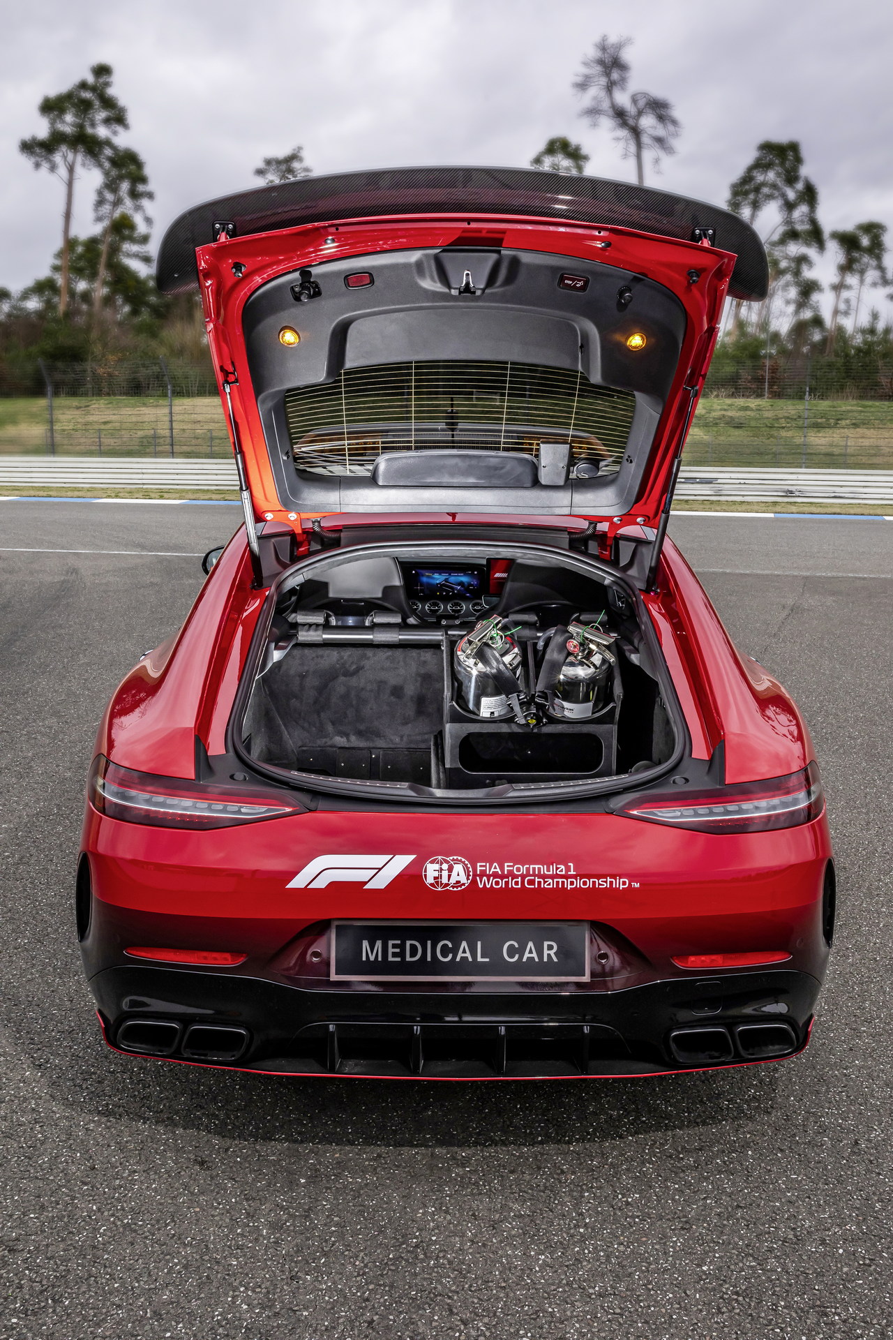 Download 2022 Mercedes-AMG GT 63 S F1 Medical Car - Trunk HD Phone Wallpaper 1280x1920 #36