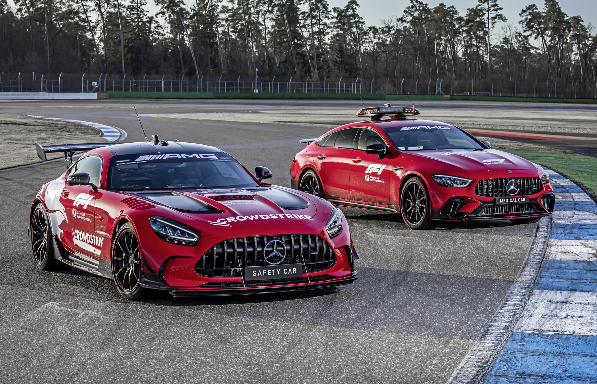 Download 2022 Mercedes-AMG GT Black Series F1 Safety Car and Mercedes-AMG GT 63 S F1 Medical Car HD Wallpaper 1920x1237 #32