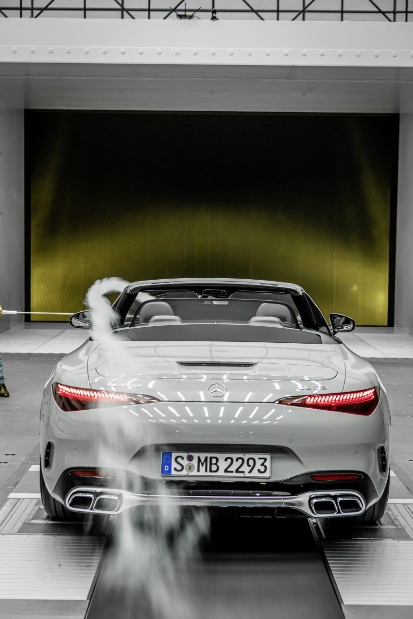 2022 Mercedes-AMG SL 55 4MATIC+ - Aerodynamics Phone Wallpaper 850x1275 #61