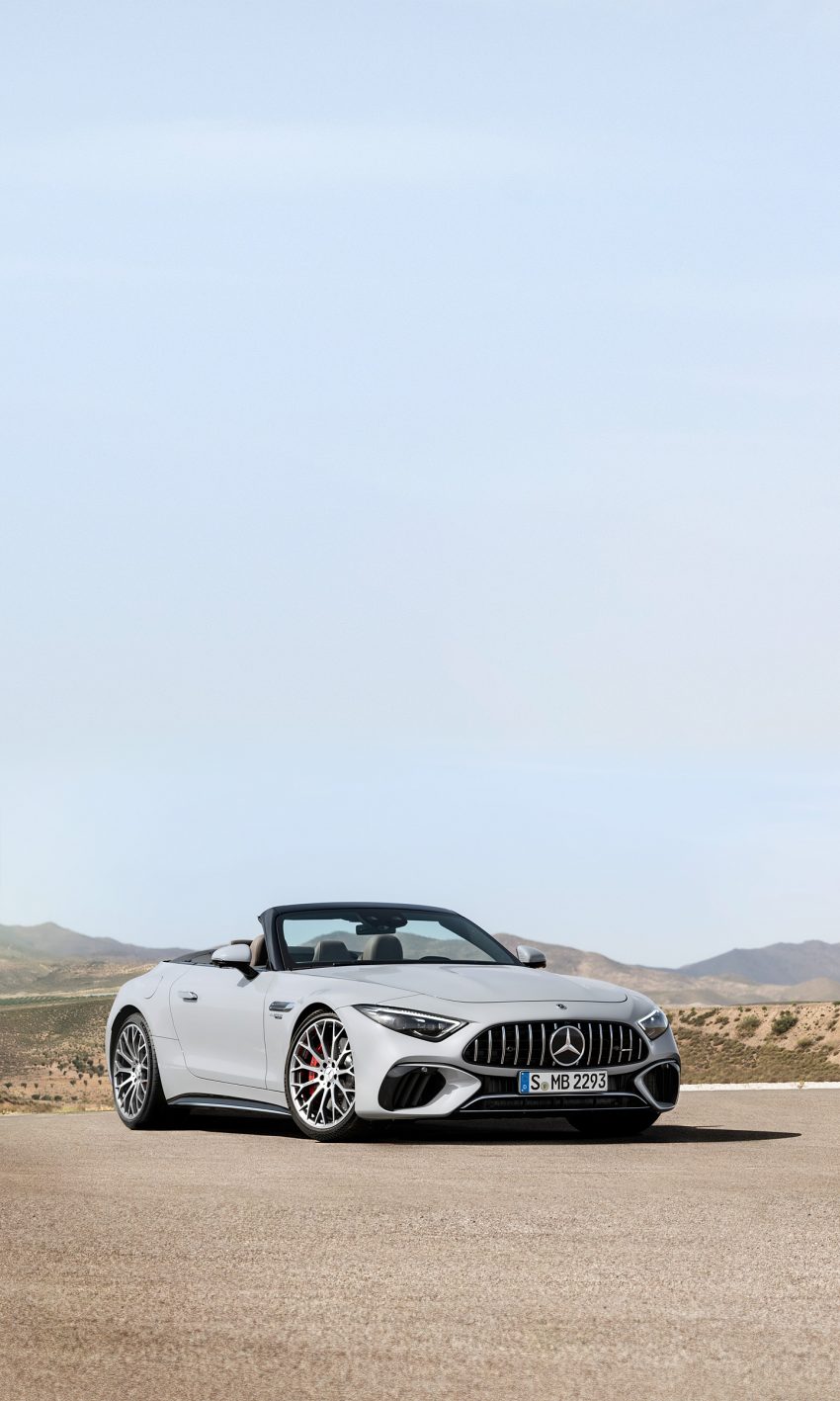2022 Mercedes-AMG SL 55 4MATIC+ - Front Three-Quarter Phone Wallpaper 850x1417 #40