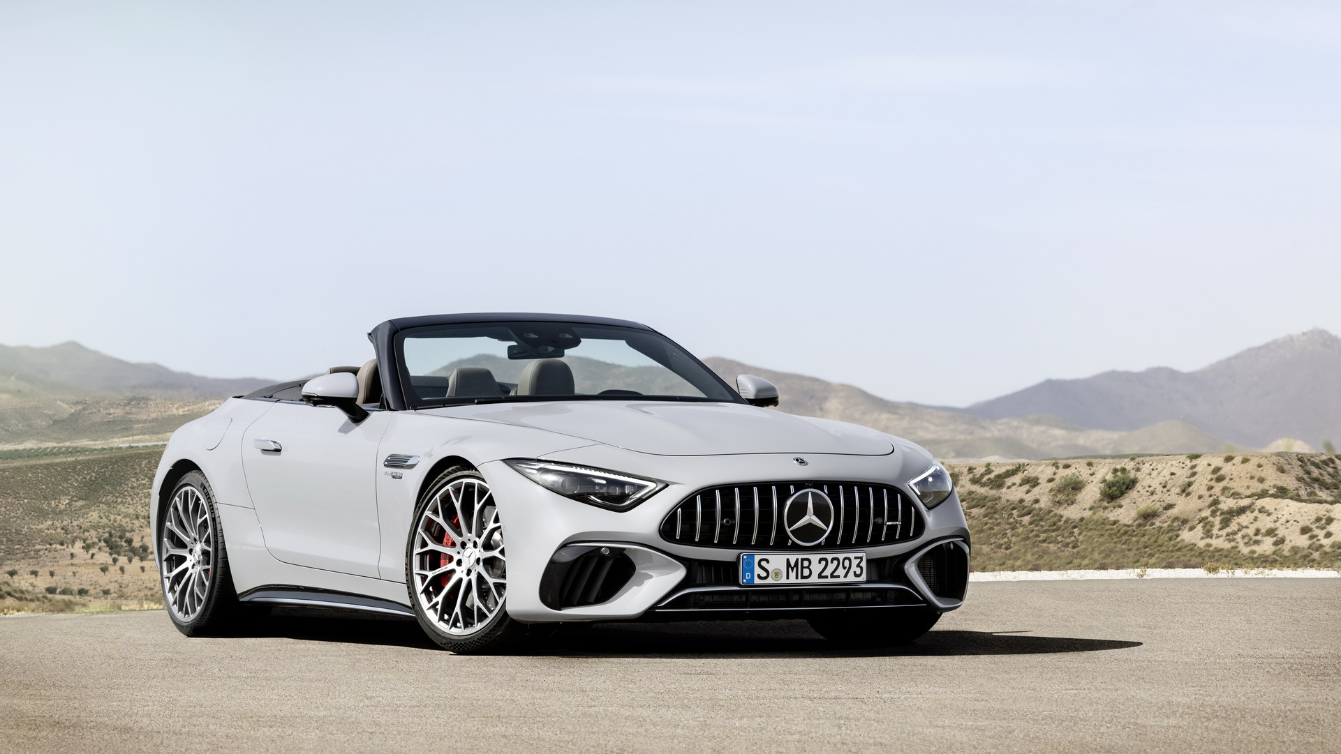 Download 2022 Mercedes-AMG SL 55 4MATIC+ - Front Three-Quarter HD Wallpaper 1921x1081 #39