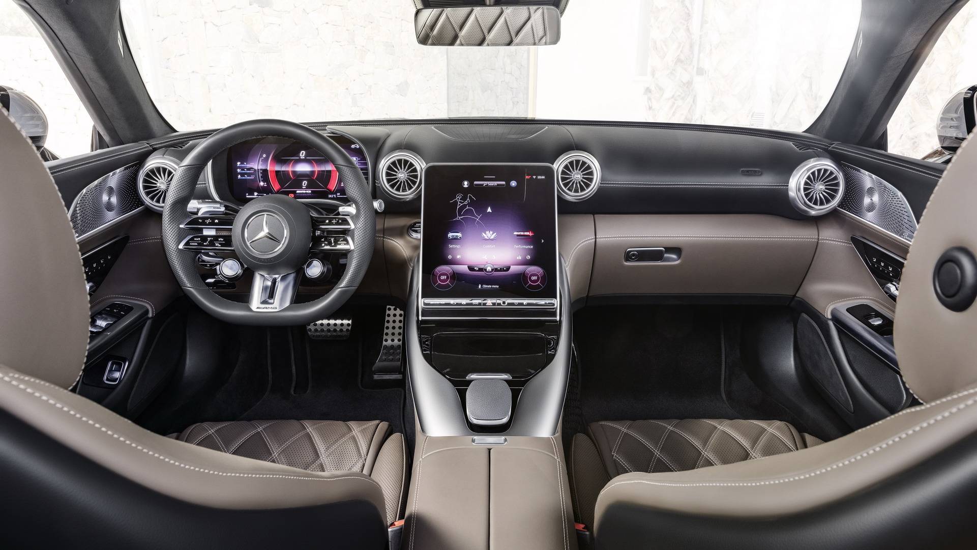 Download 2022 Mercedes-AMG SL 55 4MATIC+ - Interior, Cockpit HD Wallpaper 1921x1081 #58