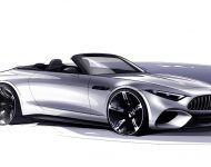 2022 Mercedes-AMG SL 55 4Matic+ - Design Sketch Wallpaper 190x150