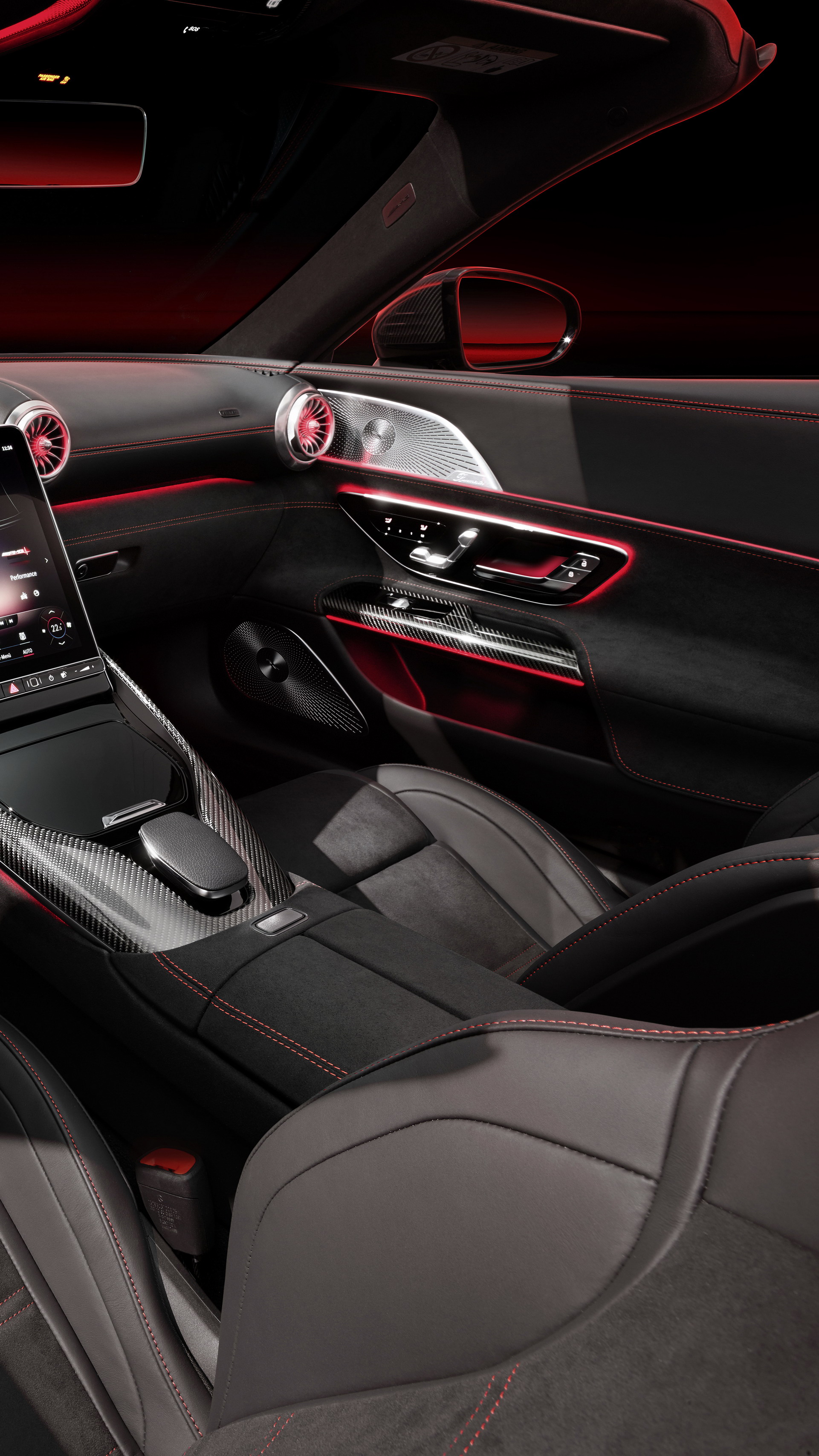 Download 2022 Mercedes-AMG SL 63 4MATIC+ - Interior, Detail HD Phone Wallpaper 1921x3416 #92