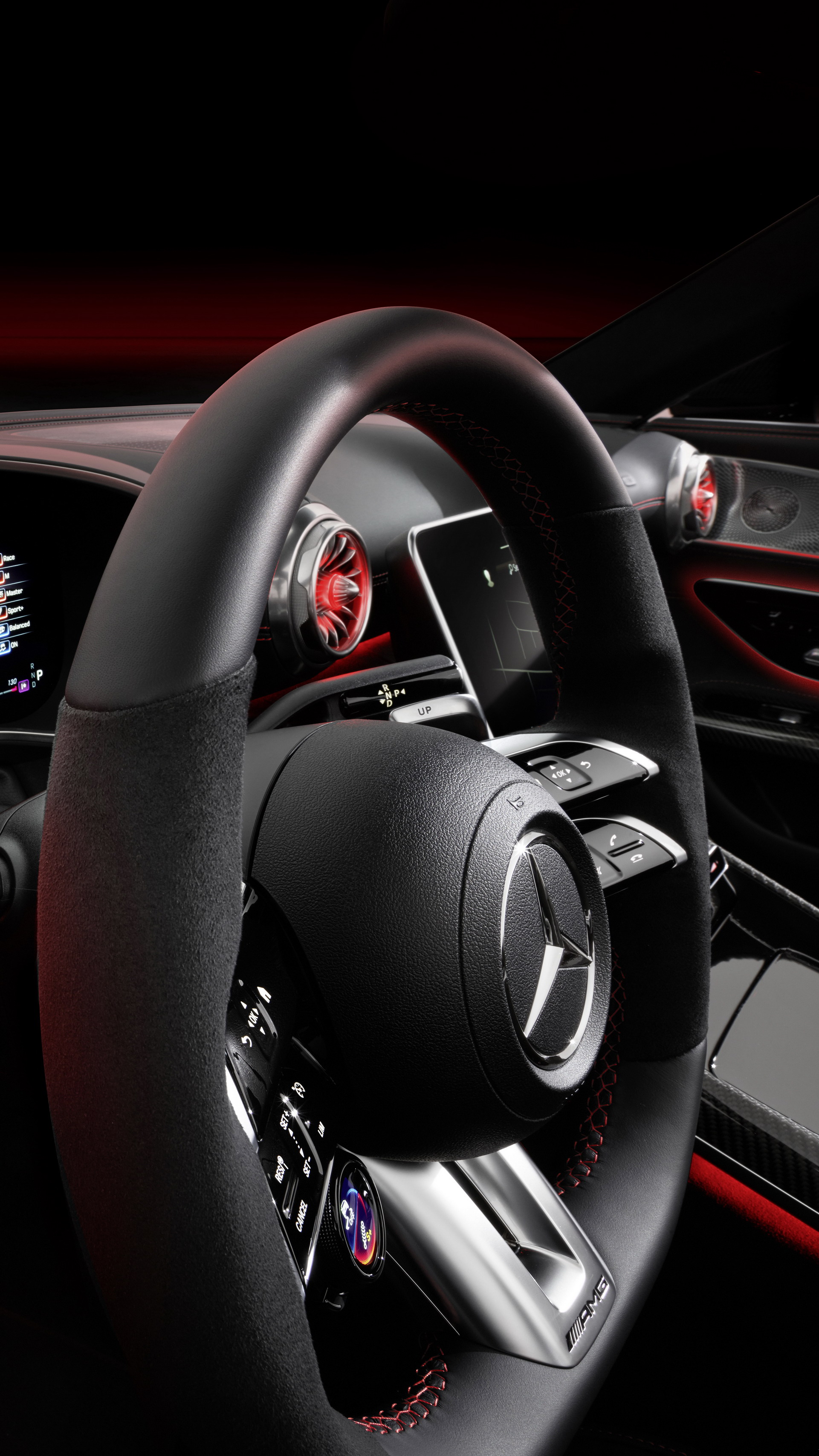 Download 2022 Mercedes-AMG SL 63 4MATIC+ - Interior, Steering Wheel HD Phone Wallpaper 1921x3416 #95