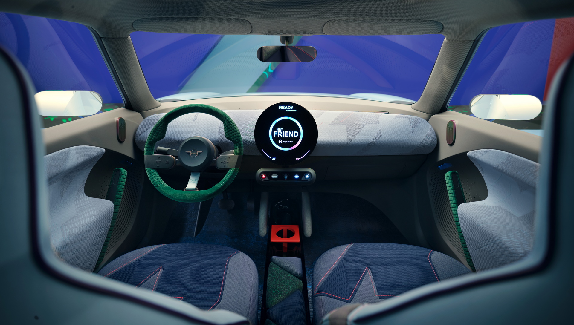 Download 2022 Mini Aceman Concept - Interior, Cockpit HD Wallpaper 1920x1088 #58