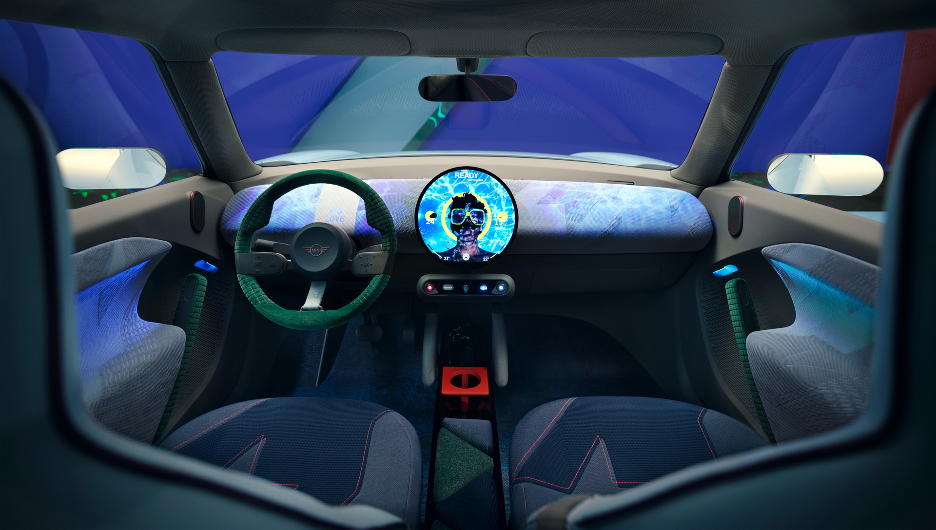 Download 2022 Mini Aceman Concept - Interior, Cockpit HD Wallpaper 1920x1088 #57