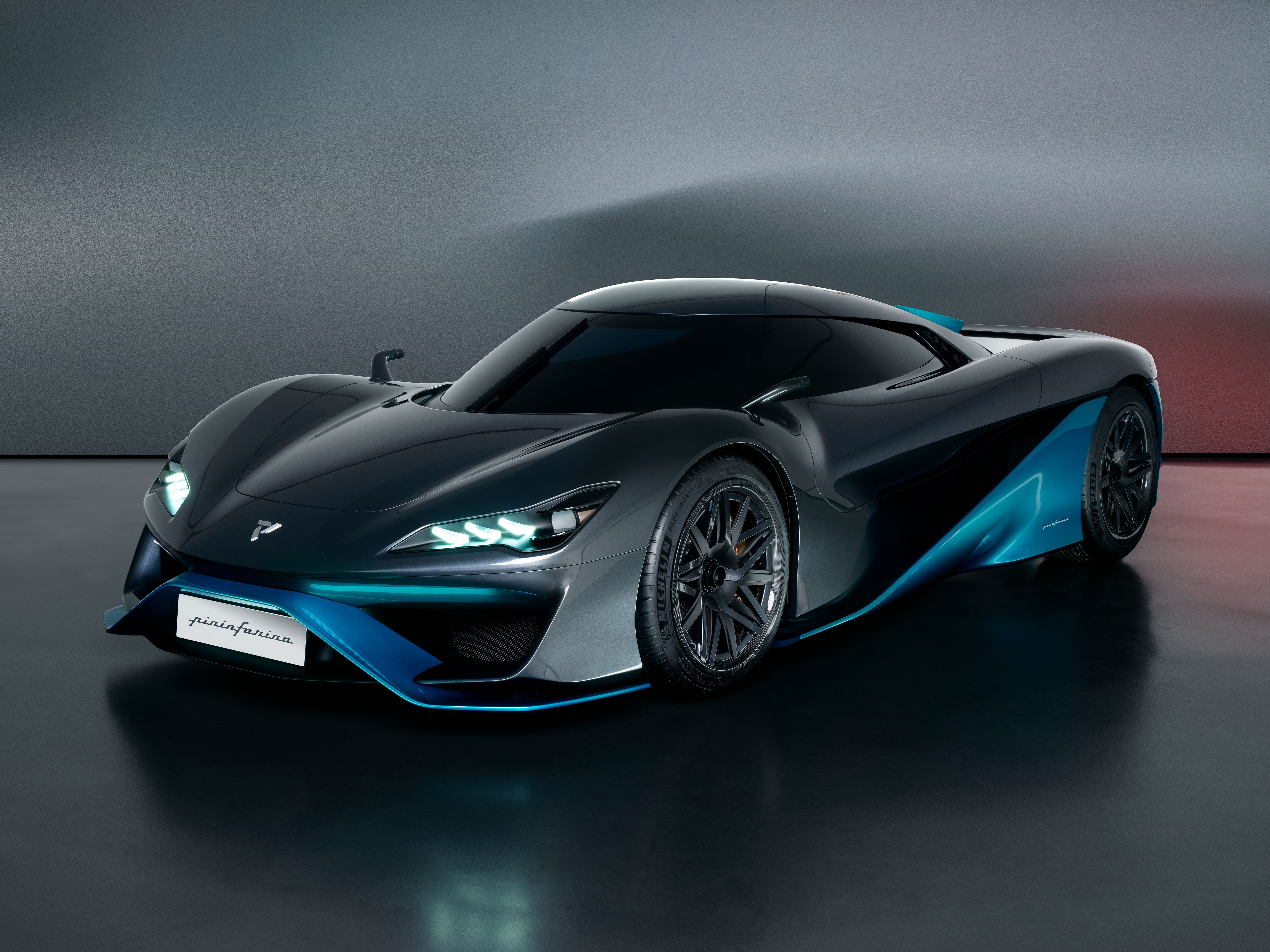 Download 2022 Pininfarina Viritech Apricale Concept - Front Three-Quarter HD Wallpaper 5779x4334 #1